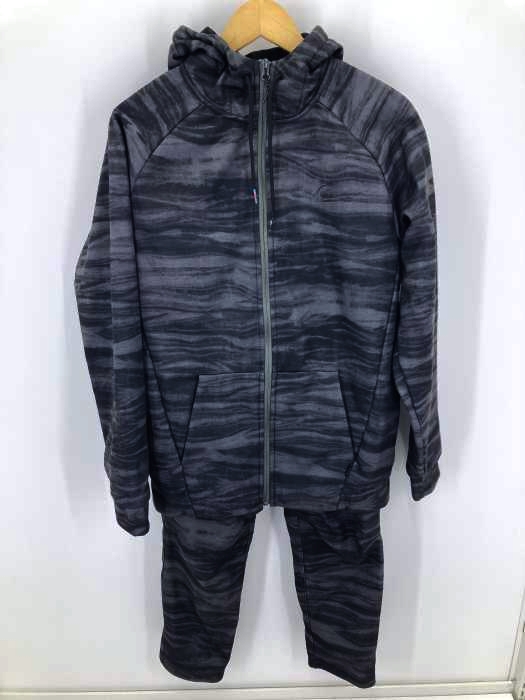 Quiksilver(クイックシルバー) 撥水 パーカー 裏地フリース カモ柄撥水テーパードパンツ メンズ セットアップ