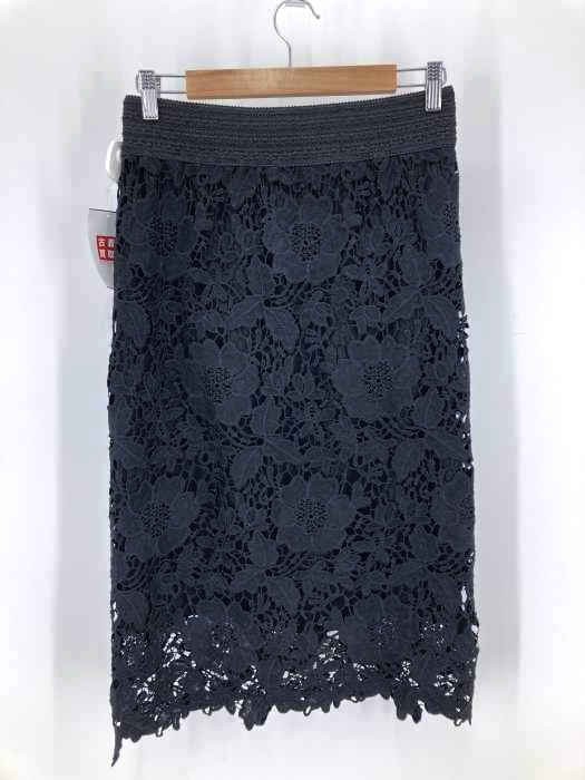 antiqua（アンティカ） Black花柄レーススカート レディース スカート