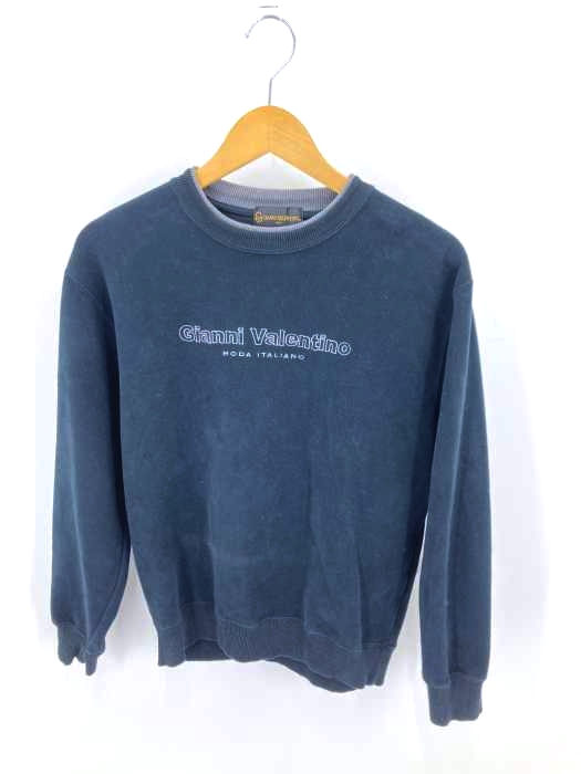 GIANNI VALENTINO（ジャンニヴァレンティノ） フロントロゴ刺繍トレーナー メンズ トップス