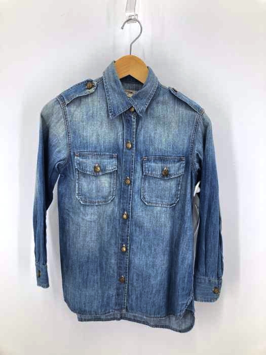 CURRENT/ELLIOT（カレントエリオット） デニムエポレットシャツ レディース トップス