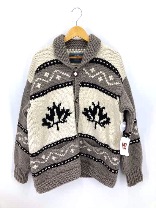 USED古着（ユーズドフルギ） SUPER FINE MERINO カウチンカーディガン メンズ トップス