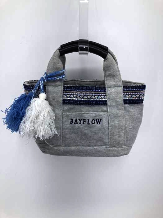 BAYFLOW（ベイフロー） タッセル付きロゴ刺繍トートバッグ レディース バッグ