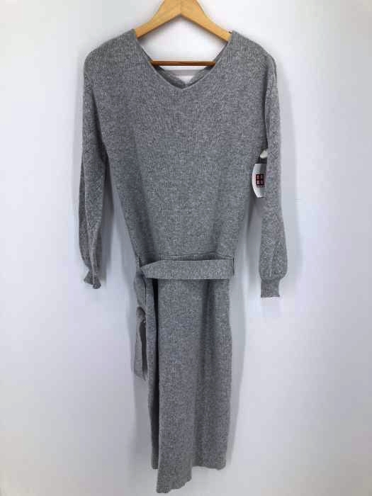 JUSGLITTY（ジャスグリッティー） 袖柄編みアンゴラニットワンピース レディース ワンピース