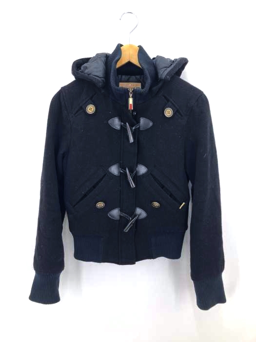 tommy jeans(トミージーンズ) ウール フーデッド ショートダッフルコート レディース アウター