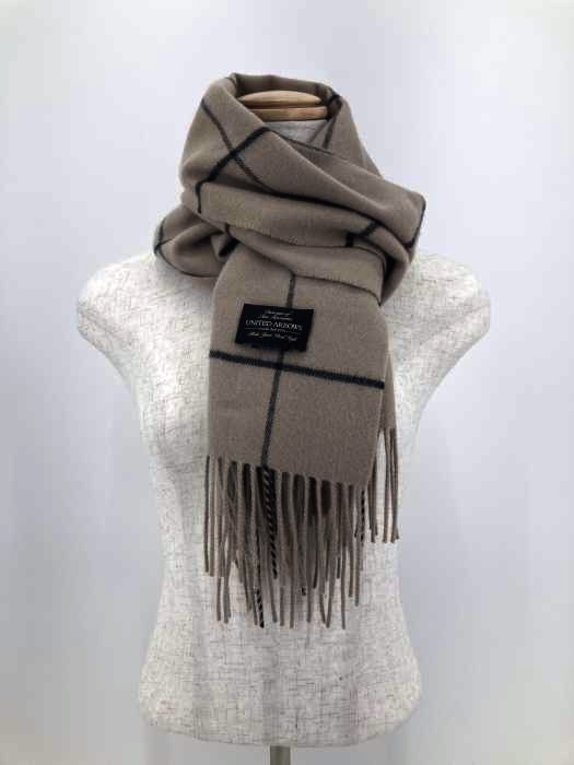 UNITED ARROWS（ユナイテッドアローズ） カシミヤチェックマフラー メンズ ファッション雑貨
