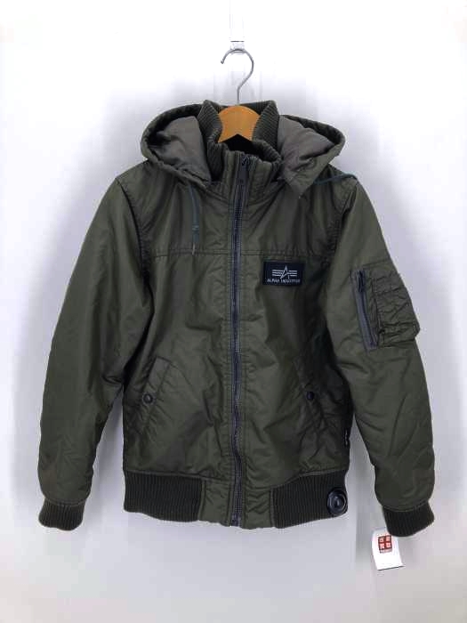 ALPHA INDUSTRIES（アルファインダストリーズ） HOODED RIB JACKET フーデッドリブナイロンジャケット メンズ アウター