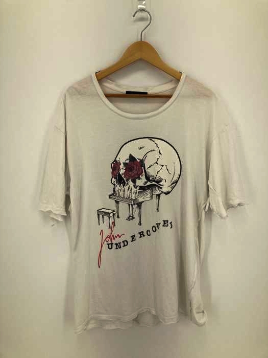JOHNUNDERCOVER（ジョンアンダーカバー） 断ち切りBIG TEE SKULL PIANO スカルピアノ メンズ トップス