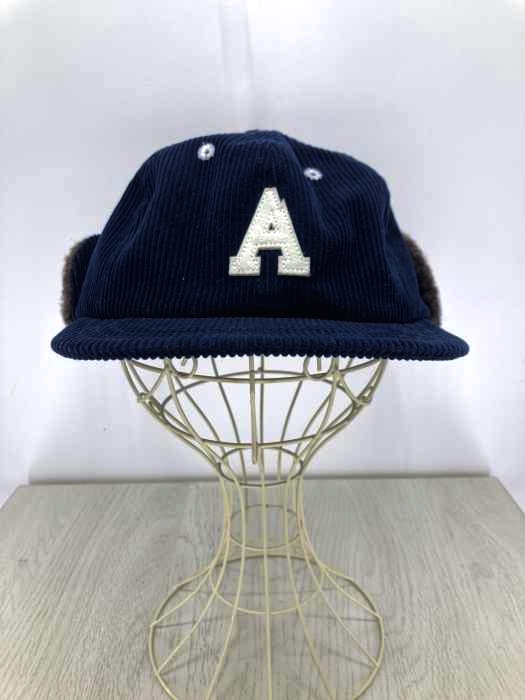 MOUNTAIN RESEARCH(マウンテンリサーチ) Saunter Cap 耳当て付きAロゴワッペンコーデュロイキャップ メンズ 帽子