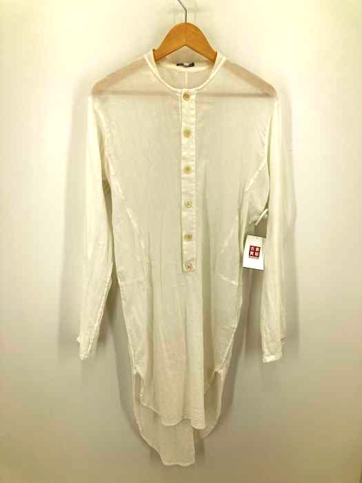 ANN DEMEULEMEESTER （アンドゥムルメステール） ノーカラーコットンワンピース レディース ワンピース