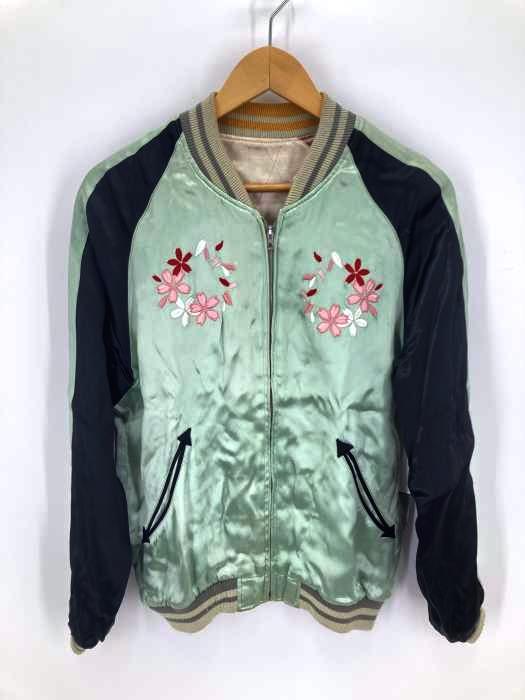 IOLANI(イオラニ) 桜刺繍 リバーシブル スカジャン メンズ アウター
