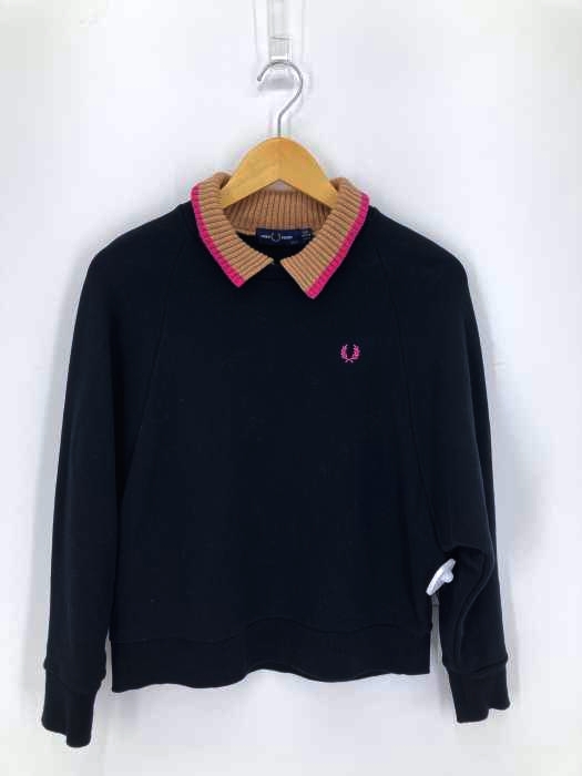 FRED PERRY（フレッドペリー） 襟ニット切替トレーナー レディース トップス
