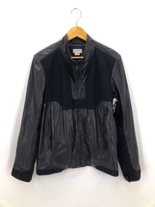HELMUT LANG(ヘルムートラング) 切替レザージップアップジャケット メンズ アウター