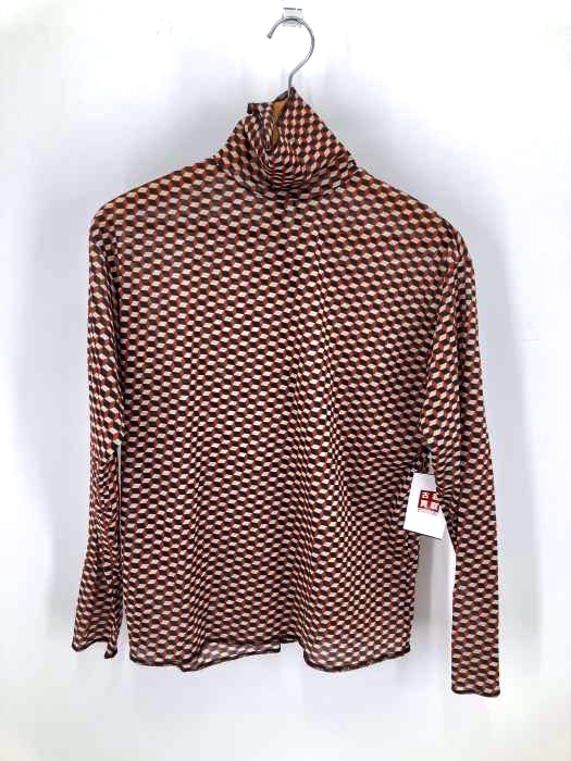 6 BEAUTY & YOUTH UNITED ARROWS（ロクビューティーアンドユースユナイテッドアローズ） ブロックプリントタートルネック ブラウス レディース トップス