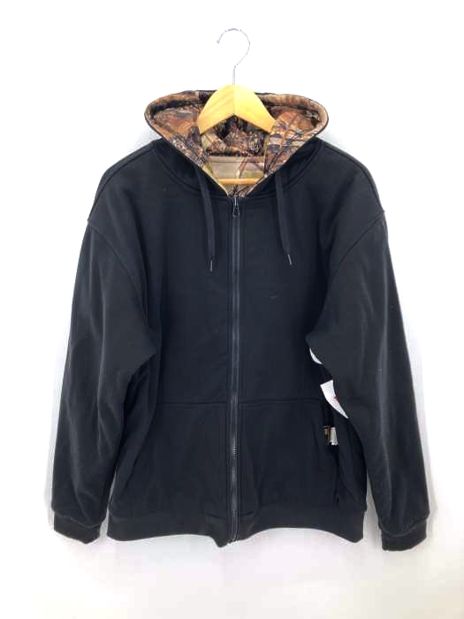USED古着（ユーズドフルギ） BURLY CAMO カモ柄リバーシブルジップアップパーカー メンズ トップス