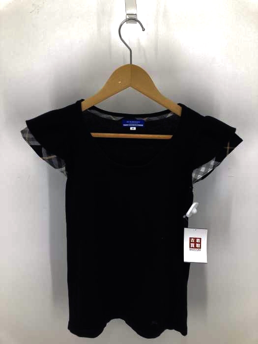 BURBERRY BLUE LABEL（バーバリーブルーレーベル） ワンポイントロゴレイヤードスリーブシルク混 レディース トップス