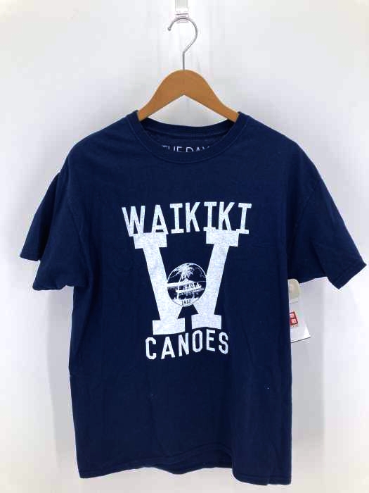THE DAY ON THE BEACH(ザデイオンザビーチ) クルーネックプリントTシャツ メンズ トップス