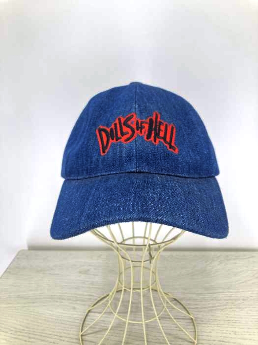 A.P.C.（アーペーセー） DOLLS OF HELL フロント刺繍デニムキャップ メンズ 帽子