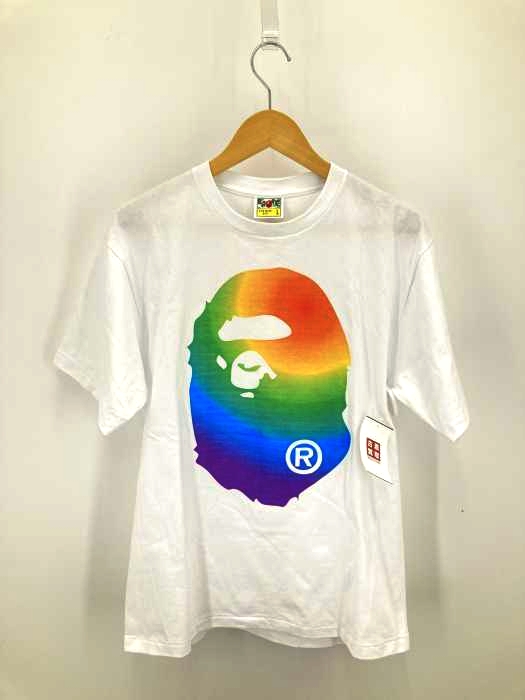 A BATHING APE（アベイシングエイプ） ビッグブランドロゴプリントTシャツ メンズ トップス