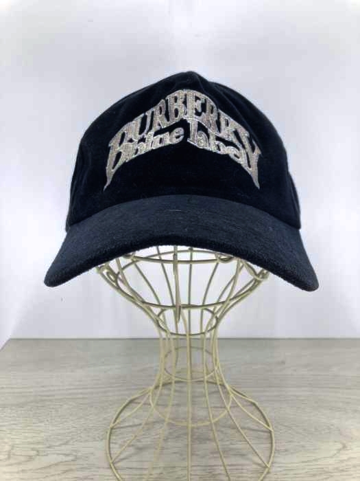 BURBERRY BLUE LABEL（バーバリーブルーレーベル） ロゴ刺繍スエードキャップ メンズ 帽子