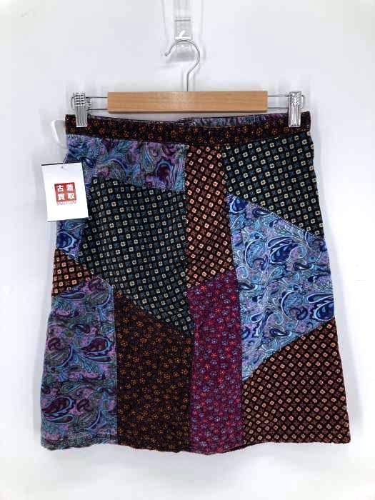 HYSTERIC GLAMOUR（ヒステリックグラマー） 総柄パッチワーク コーデュロイスカート レディース スカート