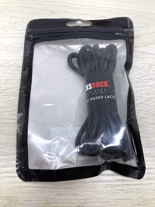 KICKSROCK（キックスロック） WAXED ROPELACES BLACK メンズ ファッション雑貨