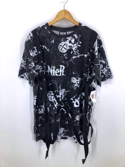 NieR（ニーア） 総柄ボンテージtシャツ ユニセックス メンズ トップス