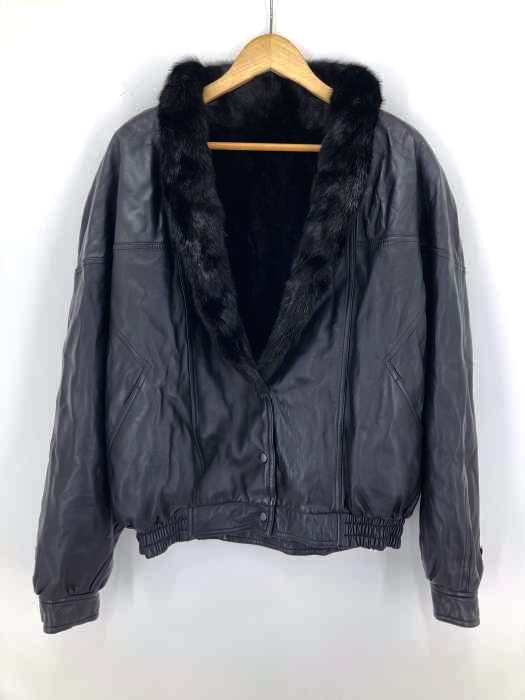 USED古着(ユーズドフルギ) ファーレザージャケット メンズ アウター