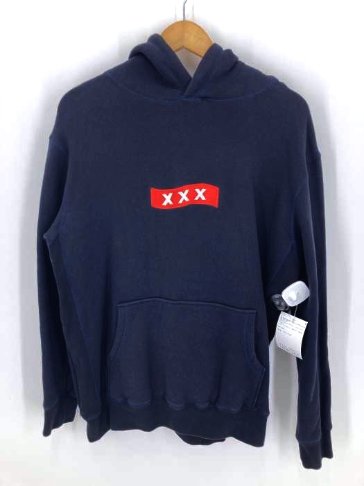 GOD SELECTION XXX（ゴッドセレクショントリプルエックス） フロントボックスロゴフーディー メンズ トップス
