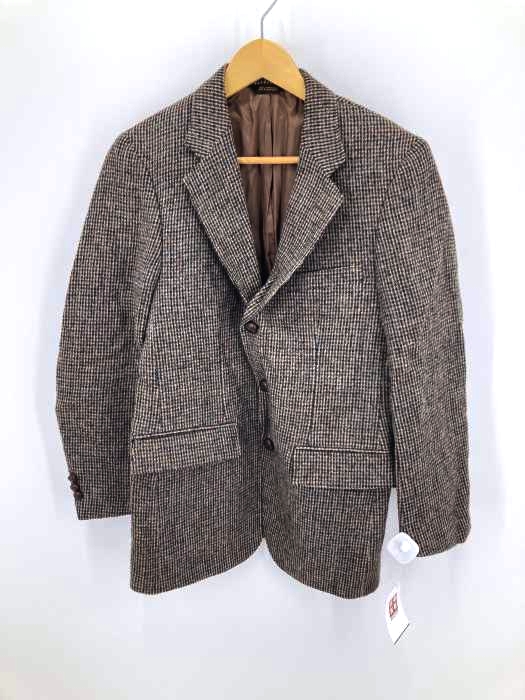 Harris Tweed（ハリスツイード） 3Bツイードクルミボタンテーラードジャケット メンズ アウター