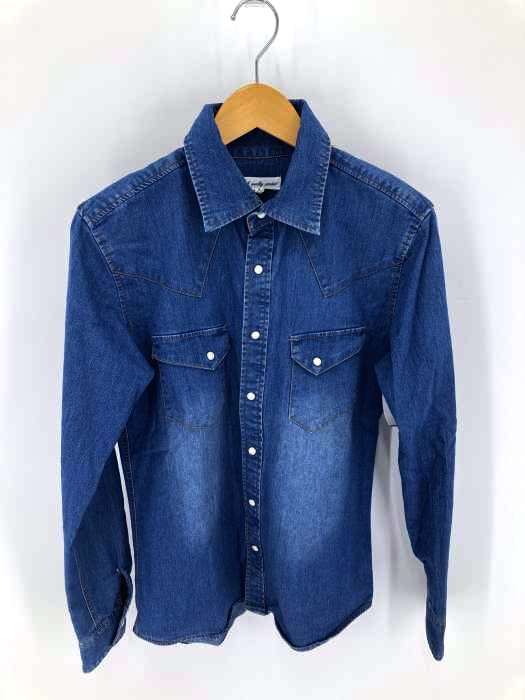 VICCI（） ストレッチ長袖デニムシャツ メンズ トップス
