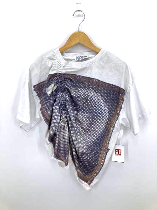 604service(シックスゼロフォーサービス) ギャザーデザインtシャツ レディース トップス