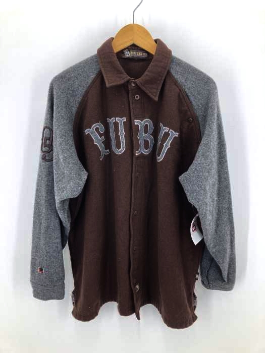 FUBU(フブ) ロゴワッペンウールラグランシャツ メンズ トップス