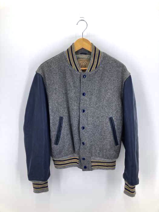 Golden bear(ゴールデンベアー) 90S USA製 VARSITY SET IN LEATHER レザー切替スタジャン メンズ アウター