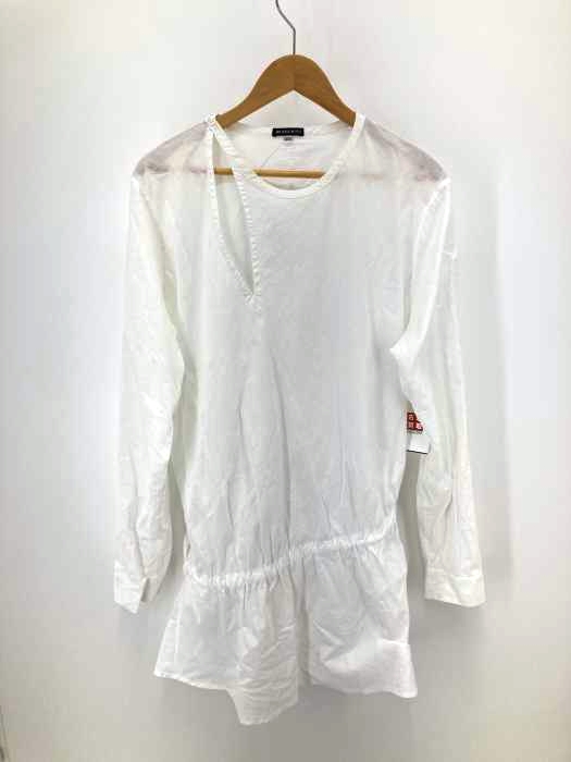 Ann DEMEULEMEESTER（アンドゥムルメステール） ノーカラーデザインシャツ メンズ トップス