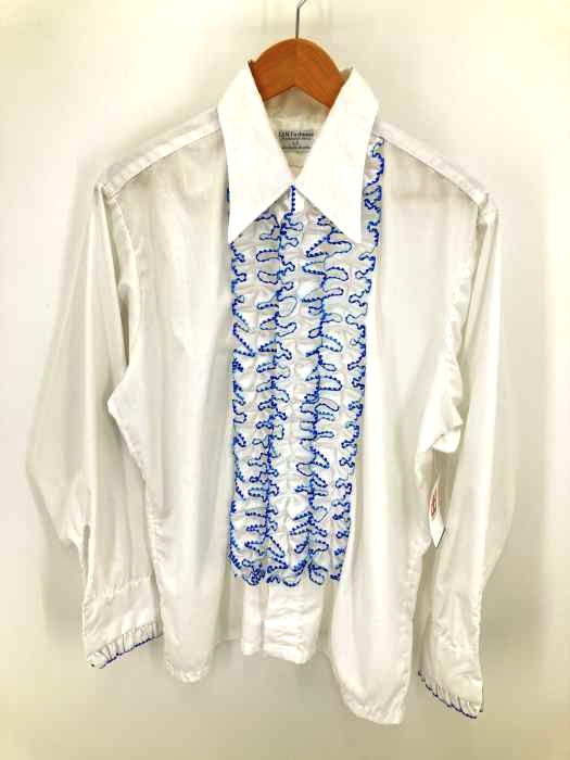 L&M FASHIONS(エルアンドエムファッションズ) Permanent Press カフスボタンフリルシャツ メンズ トップス