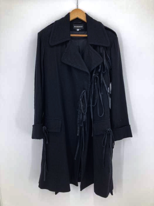 Ann DEMEULEMEESTER(アンドゥムルメステール) リボンボタンウールメルトントレンチ レディース アウター