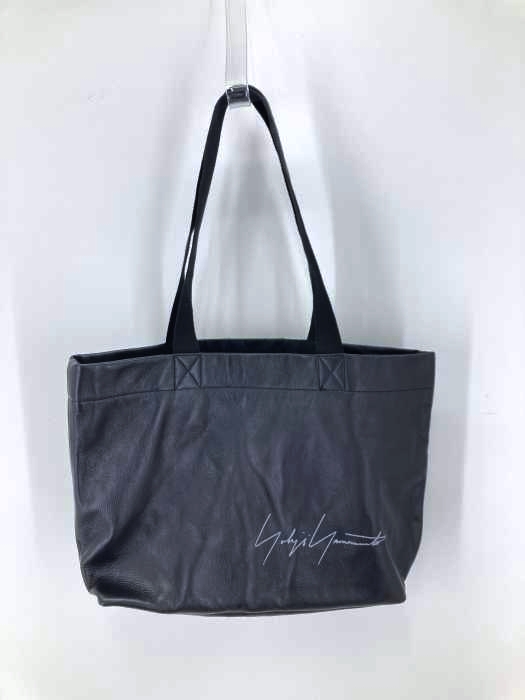 Yohji Yamamoto(ヨウジヤマモト) 青山本店限 定ノヴェルティ シグネチャーロゴレザートートバッグ メンズ バッグ