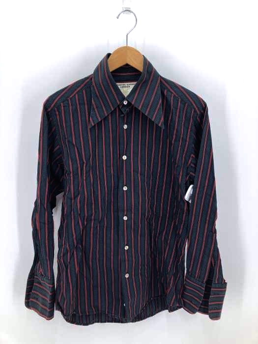 KATHARINE HAMNETT LONDON（キャサリンハムネットロンドン） 襟デザインストライプシャツ メンズ トップス