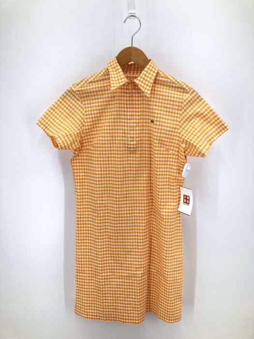 Lacoste ラコステ チェック柄ハーフジップワンピース レディース ワンピース ブランド古着買取販売バズストア