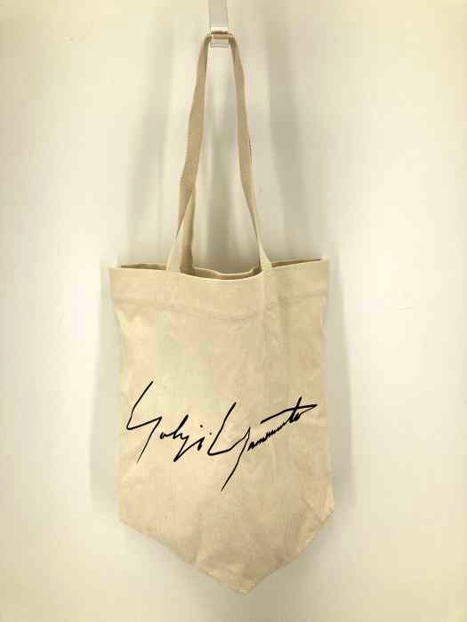 Yohji Yamamoto(ヨウジヤマモト) 青山本店限 定シグネチャーロゴキャンバストートバッグ メンズ バッグ