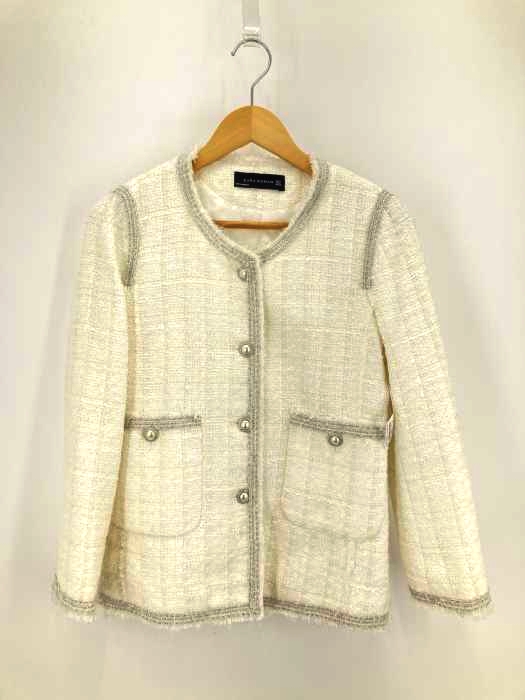 ZARA WOMAN（ザラ ウーマン） デザインボタンノーカラージャケット レディース アウター