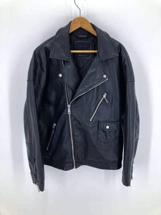 ZARA MAN（ザラマン） フェイクレザーダブルライダースジャケット メンズ アウター