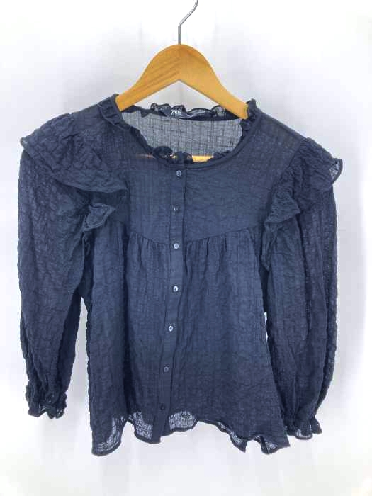 ZARA（ザラ） コットンシアーシャツブラウス レディース トップス