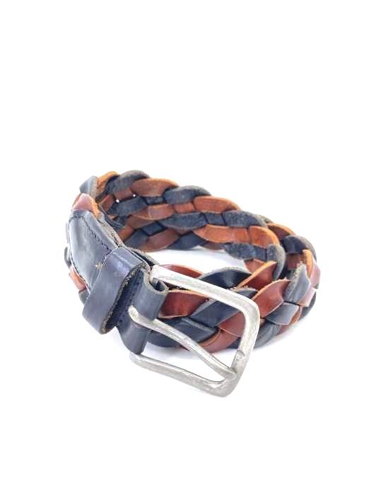 ANGLO(アングロ) レザー編み込みベルト メンズ ファッション雑貨