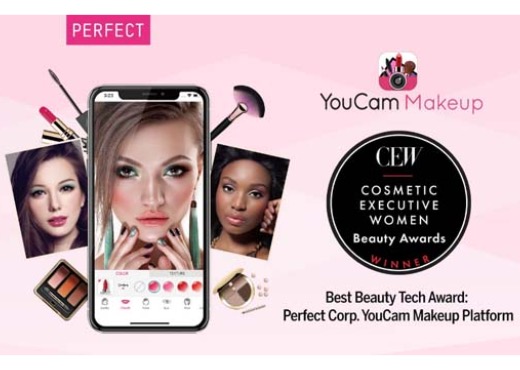 Perfect Corp.’s YouCam Makeup Technology Honored with CEW’s Beauty Award for the Second Consecutive Year in a Row