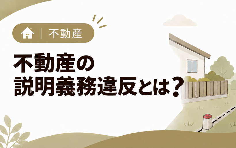 不動産の説明義務違反とは？売主・仲介業者に請求できることと対処法を解説