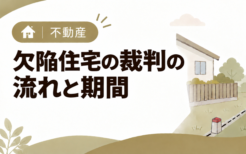 欠陥住宅の裁判の流れと期間｜勝てないといわれる理由と対策も解説