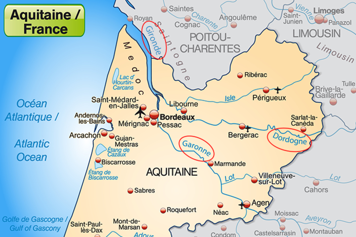 ボルドー地方のワイン産地 右岸 左岸 とは 家ワイン