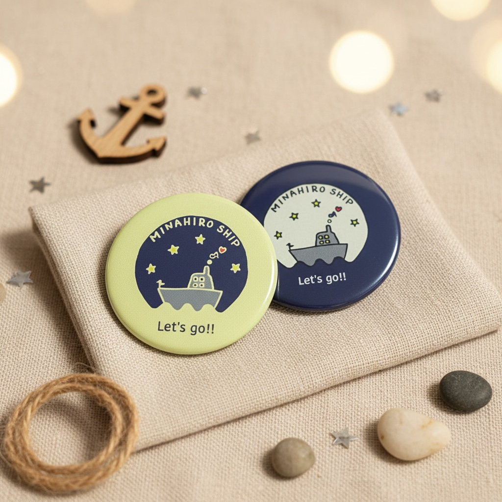 MINAHIROSHIP 缶バッジ(2種セット) | MINAHIRO MART | Bitfan Store