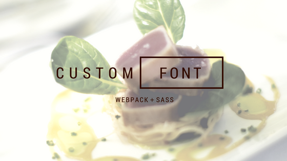 webpack+Sass+reactでカスタムフォントを使う